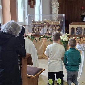Čašćenje relikvija sv. Male Terezije i njezinih roditelja u samostanu sv. Josipa u Hrvatskom Leskovcu